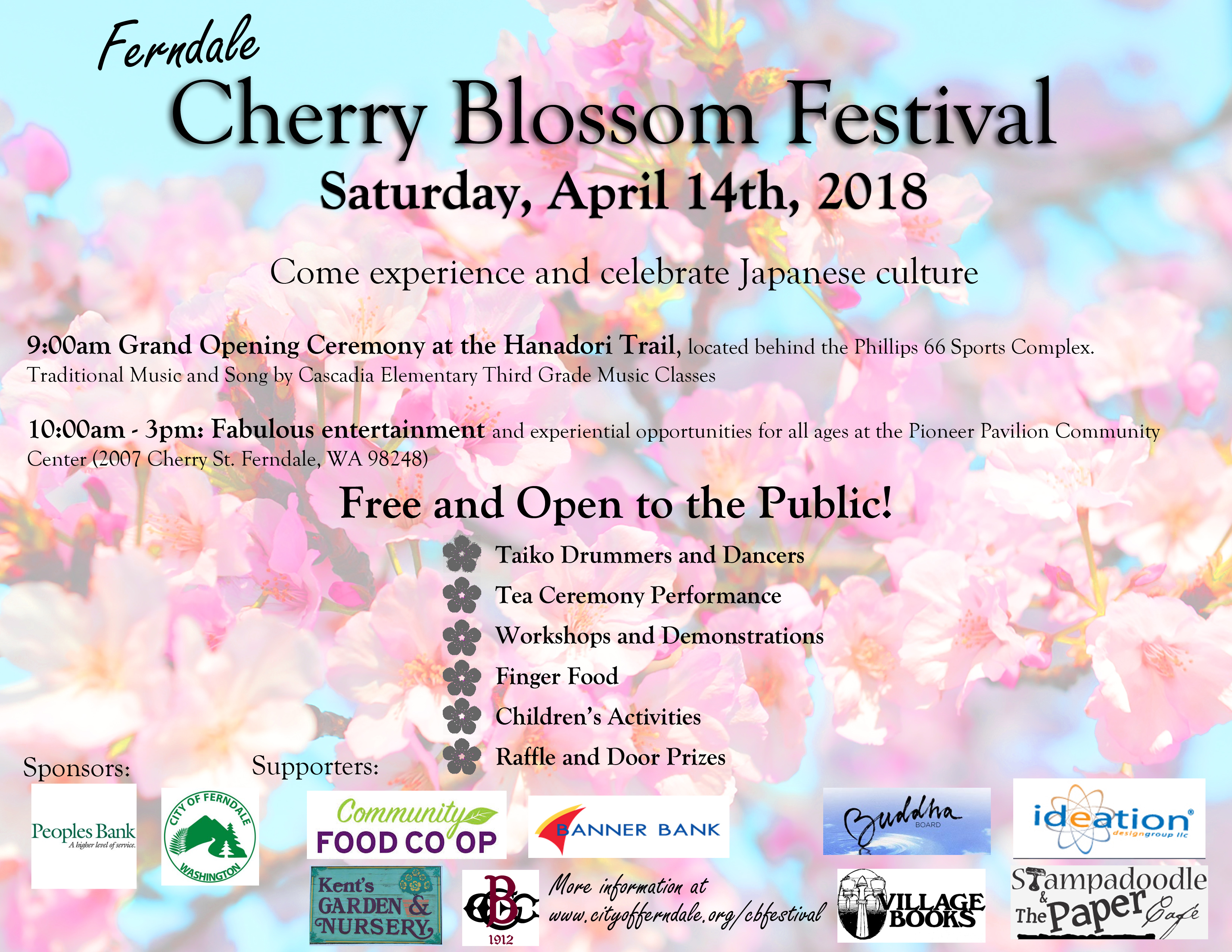 Cherry Blossom Festival City of Ferndale