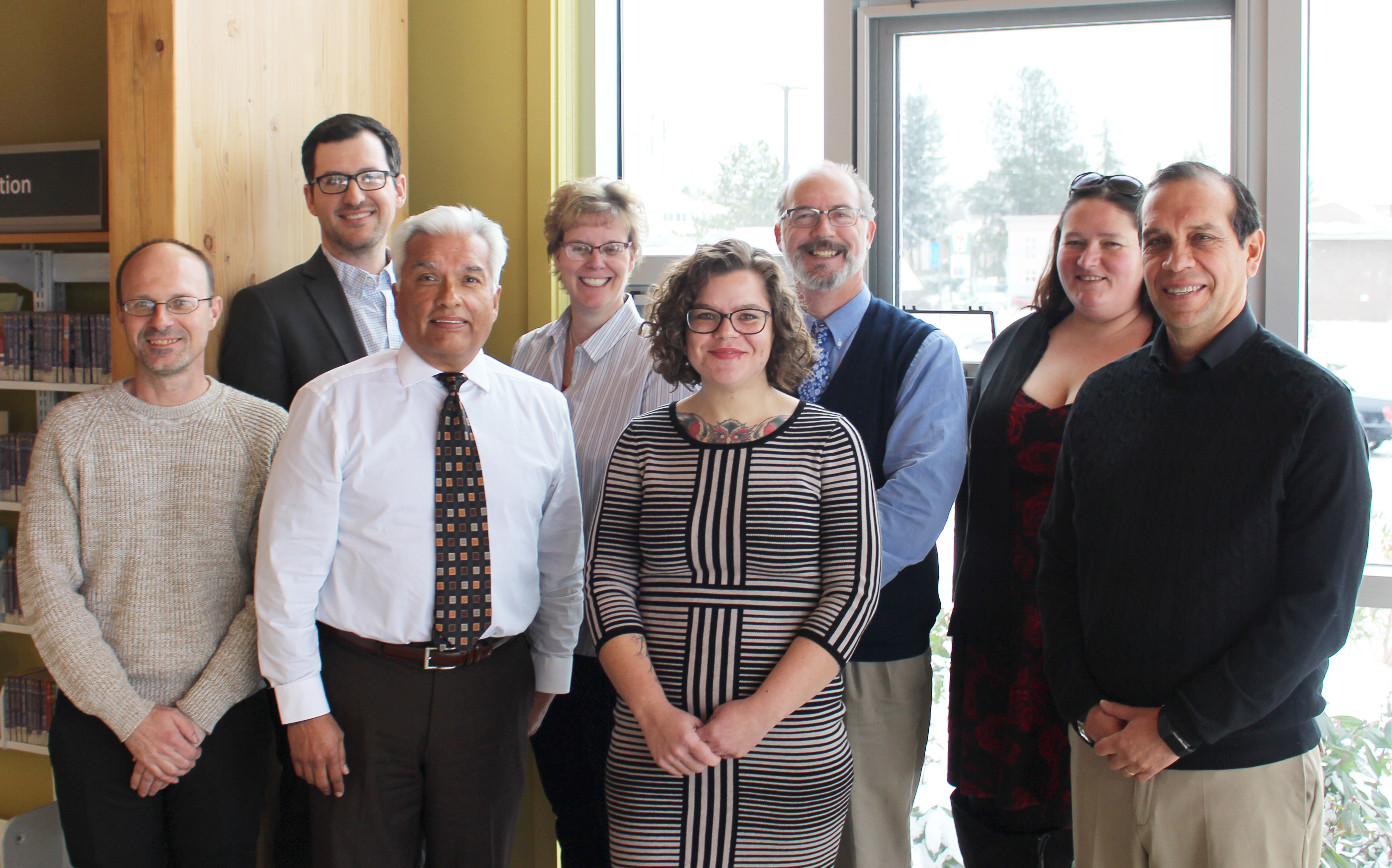 Front Row: Councilmembers Paul Shuey, Herb Porter, Kate Bishop and Ramon Llanos.
Back Row: Councilmembers Ryan O'Larey, Erin Gunter, Mayor Greg Hansen and Councilmember Ali Hawkinson