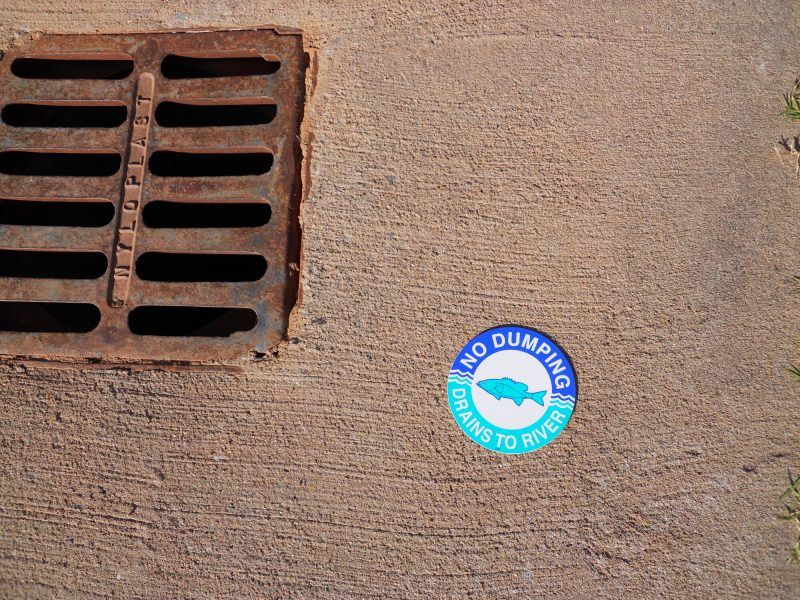 Storm Drain Label