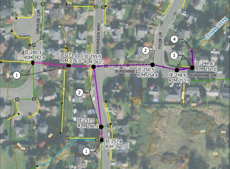 Evergreen Way Cedar Creek Conveyance