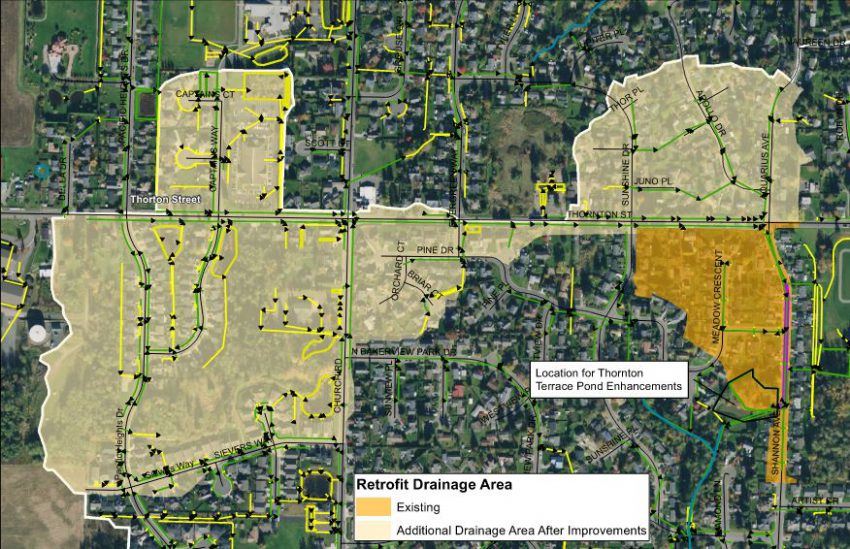 Thornton Terrace Storm Pond Plan