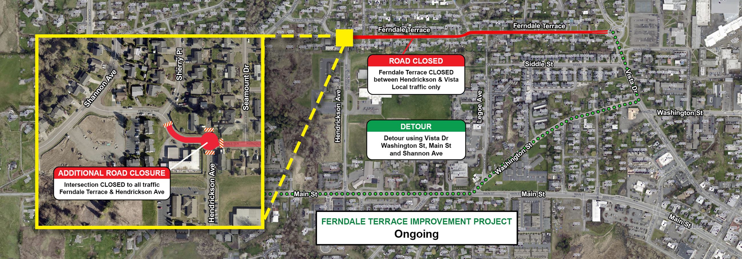 Map of Hendrickson Intersection scaled