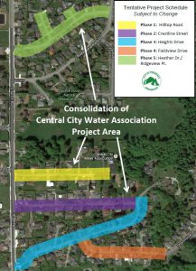 CCWA Tentative Project Schedule Map